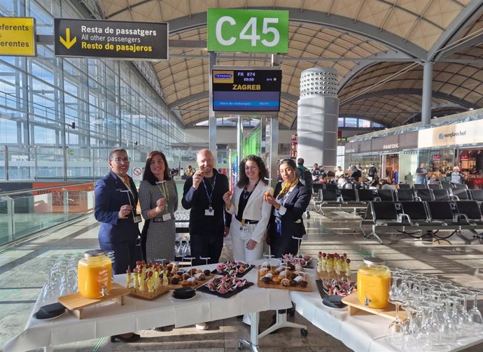 El Aeropuerto de Alicante-Elche inaugura una ruta a Zagreb con Ryanair