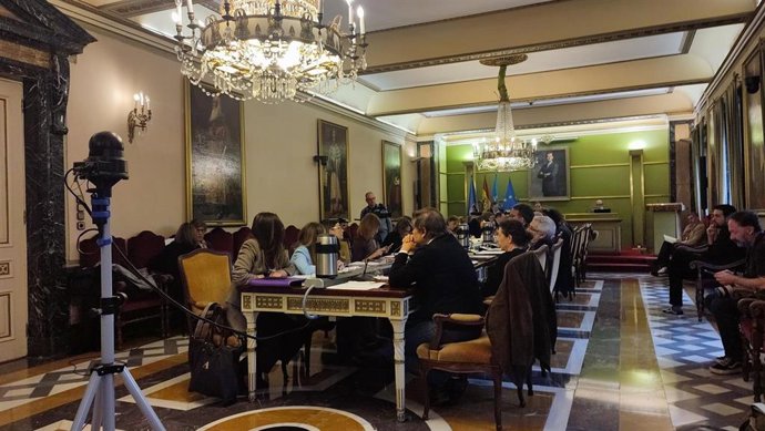 Pleno municipal del Ayuntamiento de Oviedo.
