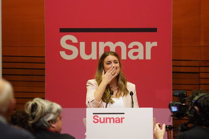 La candidata de Sumar a lehendakari, Alba García