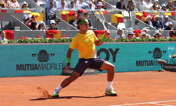 Archivo - El tenista Rafa Nadal en el Mutua Madrid Open. 