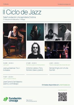 Joshua Edelman Trío inaugura el ciclo de jazz de la Sala Fundación Unicaja María Cristina