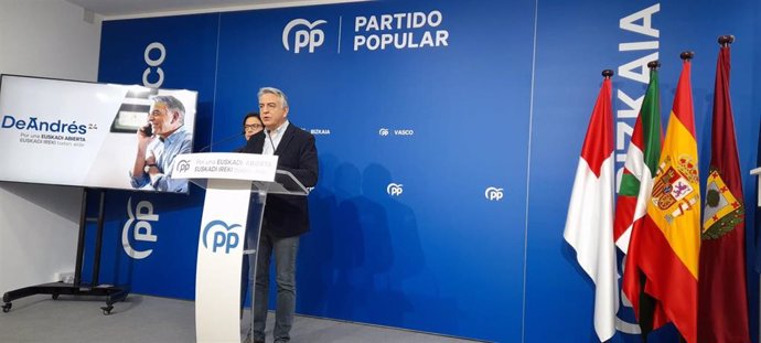 Javier de Andrés, candidato del PP a lehendakari.