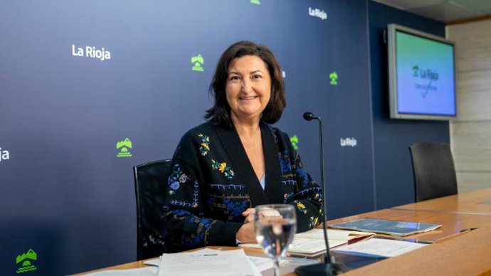 La directora general de Empleo, Cristina Salinas, en comparecencia de prensa