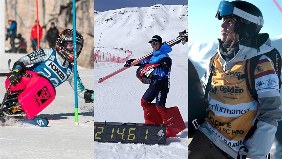 Audrey Pascual, Nuria Castán y Marta Visa, tres mujeres de récord en la nieve en 2024