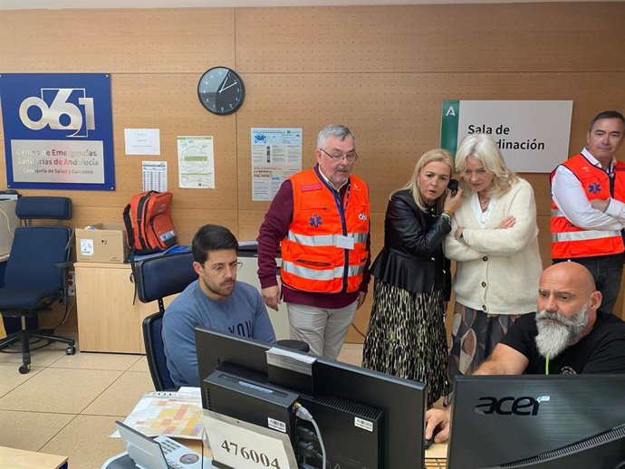 Mercedes Colombo y Eva Pajares en el Centro de Emergencias Sanitarias 061.