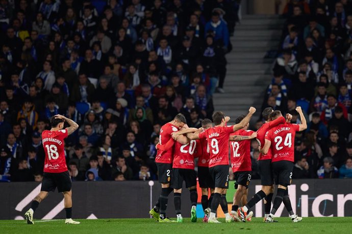 Archivo - Giovanni Alessandro Gonzalez of RCD Mallorca celebrates after scoring the team's first goal during the Copa del Rey match between Real Sociedad and RCD Mallorca at Reale Arena on February 27, 2024, in San Sebastian, Spain.
