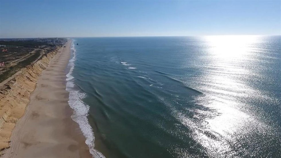 Imagen de parte de la playa de Matalascañas (Huelva).
