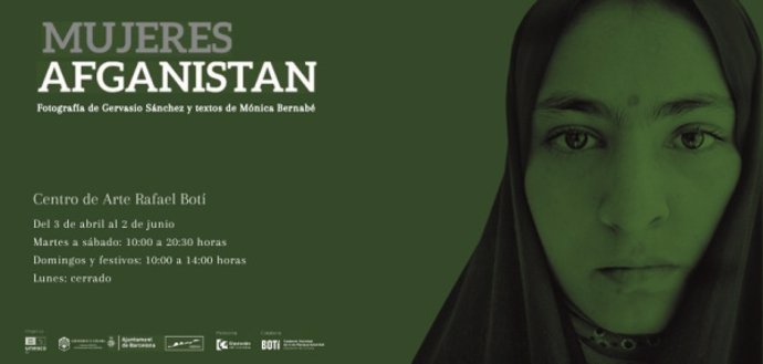 Cartel de la muestra sobre mujeres de Afganistán.