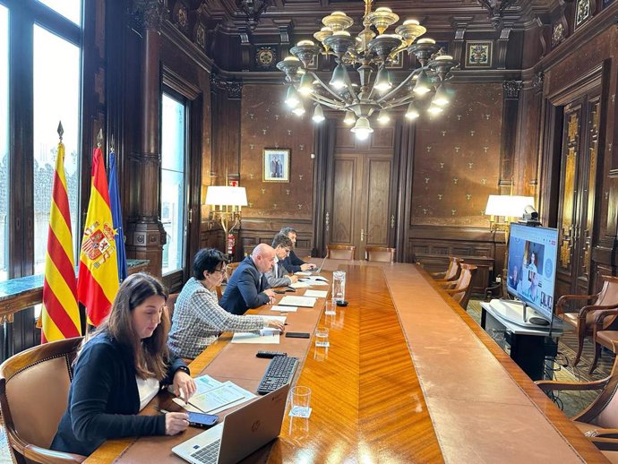 El delegado del Gobierno en Catalunya, Carlos Prieto, se reúne con los subdelegados de Barcelona, Girona y Tarragona y los jefes de demarcación de costas este para evaluar las afectaciones del temporal