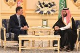 Foto: O.Próximo.- Sánchez destaca el "papel mediador" de Arabia Saudí para evitar "una mayor escalada" en Oriente Próximo