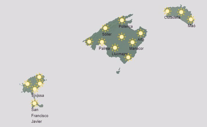 El tiempo hoy, miércoles 3 de abril, en Baleares.