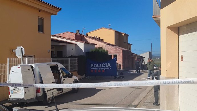 Imatge de l'escenari del crim a Bellcaire d'Empordà (Girona)