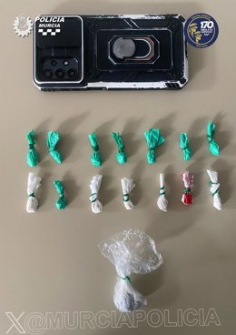 Droga incautada al detenido