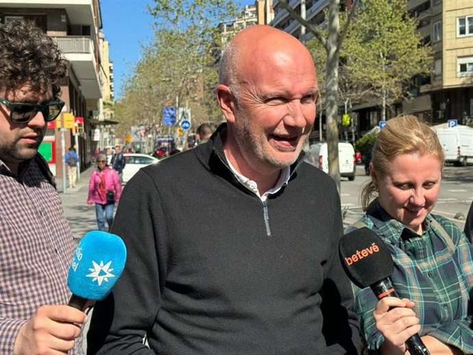 El conseller de Acción Climática de la Generalitat, David Mascort, en declaraciones este miércoles en Barcelona