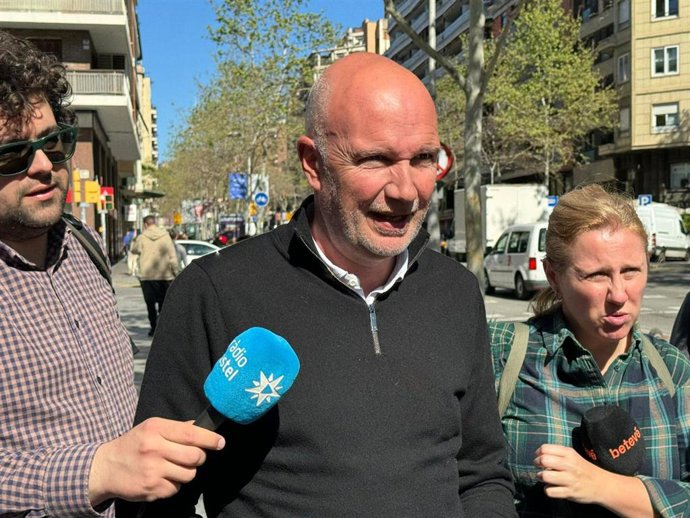 El conseller David Mascort en declaraciones este miércoles en Barcelona