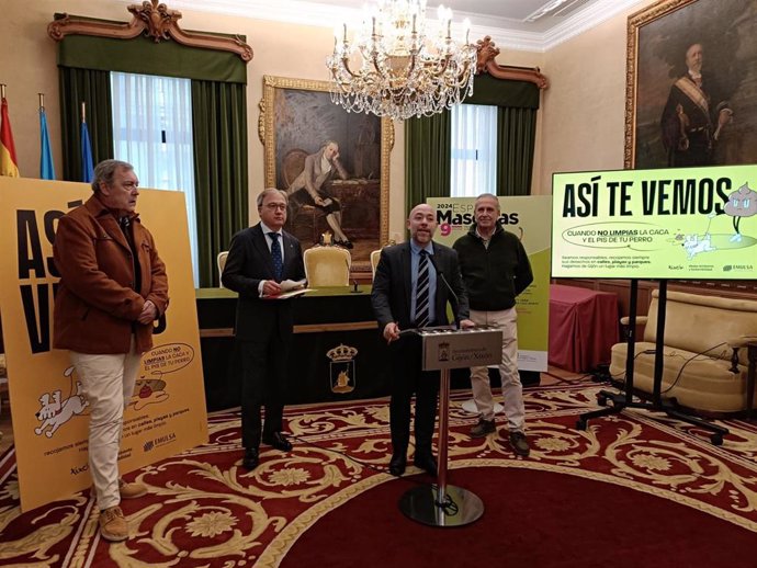 Presentación de 'Espacio Mascotas' en el Ayuntamiento de Gijón.