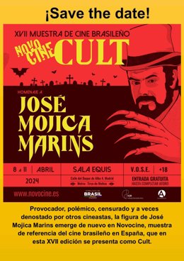 Homenaje a José Mojica Marins, padre del cine de terror de Brasil 8-11 de abril en la Sala Equis