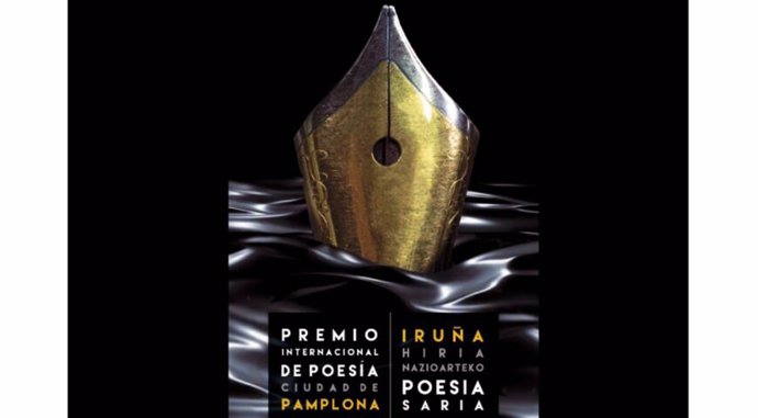 Cartel del XVIII Premio Internacional de Poesía Ciudad de Pamplona