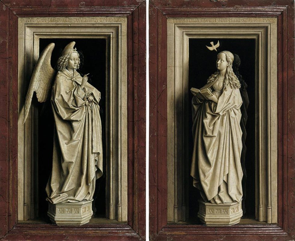 Díptico de la Anunciación (hacia 1433- 1435), de Jan Van Eyck.