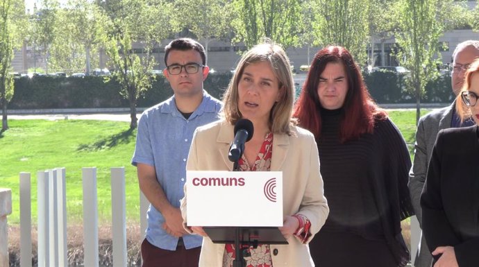La candidata de Comuns Sumar a les eleccions catalanes, Jéssica Albiach