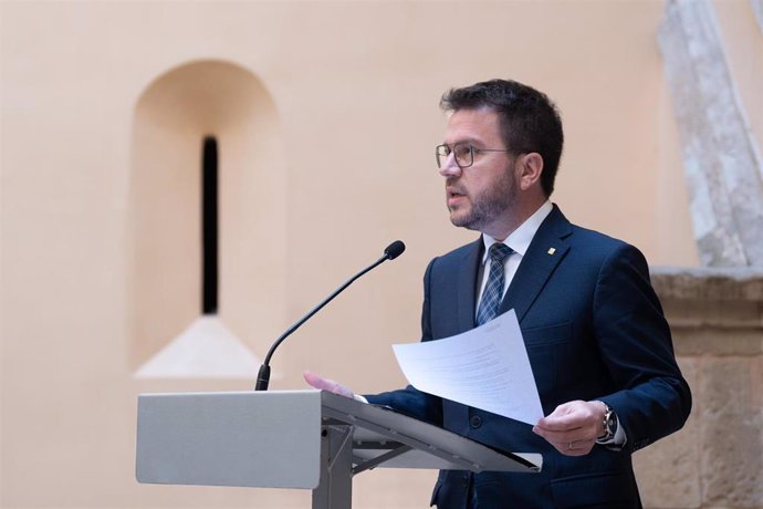 El presidente de la Generalitat de Catalunya, Pere Aragonès