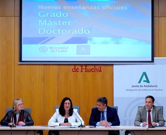 Presentación de las nuevas titulaciones de la Universidad de Huelva.