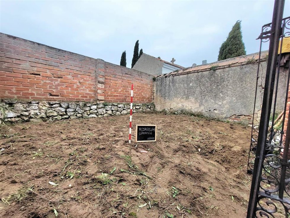 Imagen de la zona en la que se han buscado los restos del represaliado Pedro De la Calle en Mojados (Valladolid).