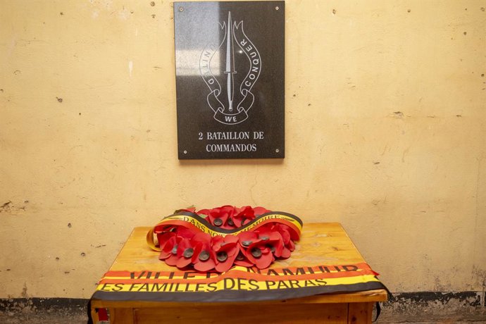 Archivo - Imagen de archivo de un lugar de conmemoración en el Monumento a las Fuerzas Belgas de Paz en Kigali, Ruanda, donde diez soldados belgas de la ONU fueron asesinados durante el genocidio de 1994.