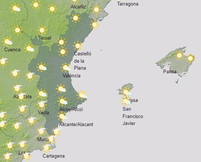 Predicción de Aemet para el 4 de abril de 2024