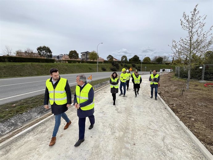 Visita a las obras del carril