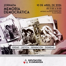 Cartel del program de la jornada sobr ela memoria democrática