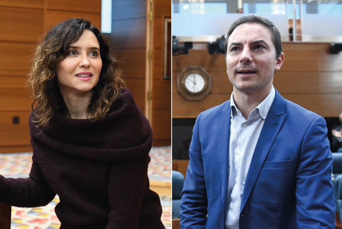 Isabel Díaz Ayuso y Juan Lobato