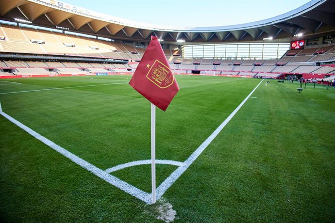Archivo - General view during the UEFA EURO 2024 European qualifier match between Spain and Scotland at La Cartuja stadium on October 12, 2023, in Sevilla, Spain.