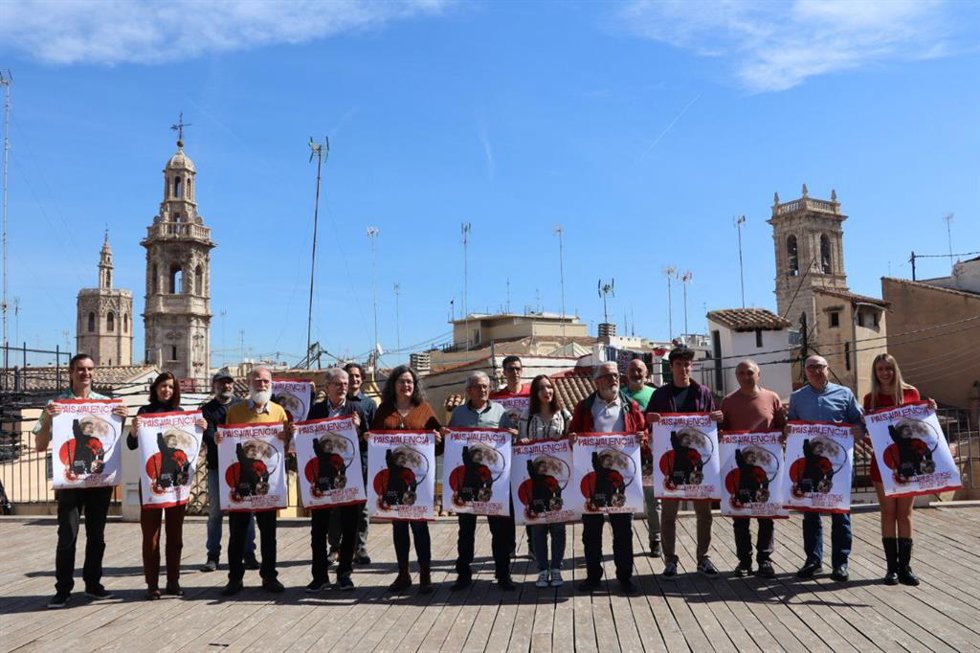 Presentación de la manifestación del 25 d'Abril
