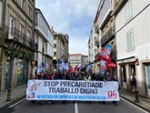 Foto: Trabajadores de la industria gallega claman en Santiago por "un trabajo digno" y contra "la precariedad"