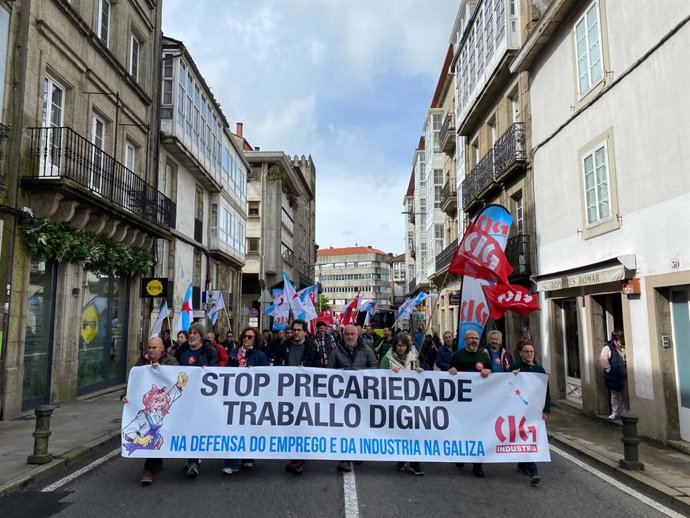 Manifestación de los trabajadores de la industria