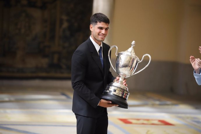 El tenista español Carlos Alcaraz recibe el Premio Nacional del Deporte