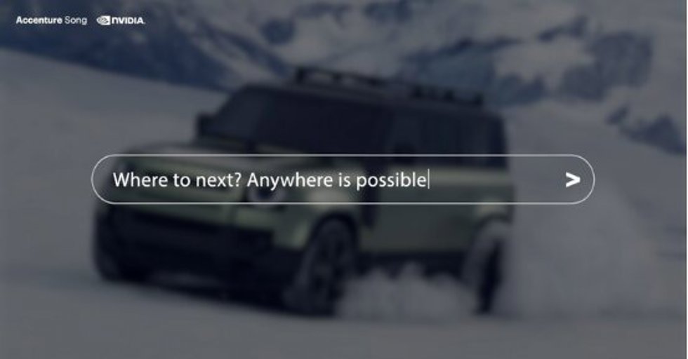 Accenture y Nvidia colaboran en la creación de experiencias inmersivas con IA para el Defender de JLR.