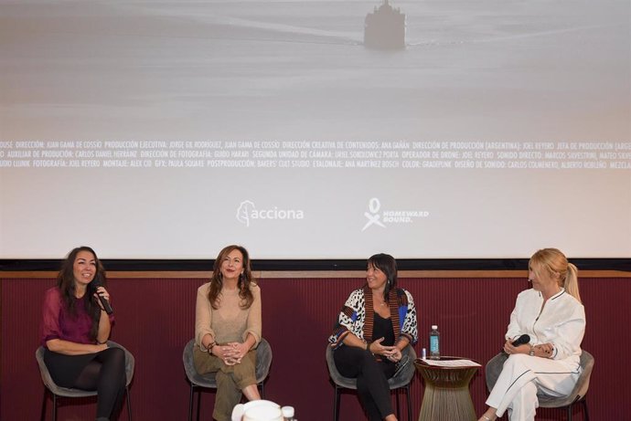 Presentación del documental 'Un viaje infinito', de Acciona y Homeward Bound, que muestra la mayor expedición de mujeres científicas a la Antártida, en Madrid
