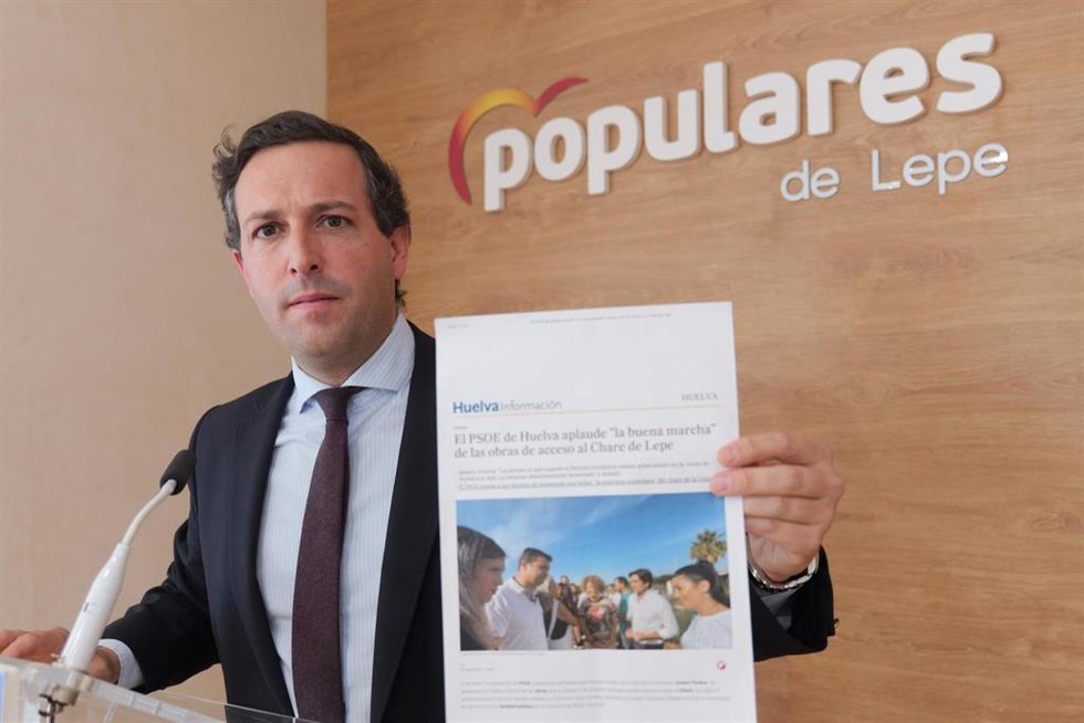 El portavoz del PP en Lepe, Javier Bueno.