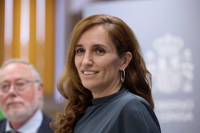 La ministra de Sanidad, Mónica García, ofrece una rueda de prensa, en el Ministerio de Sanidad
