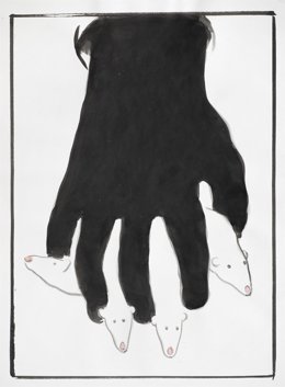 Archivo - Uno de los dibujos de El Roto para la exposición sobre Luis Martín-Santos en la BNE