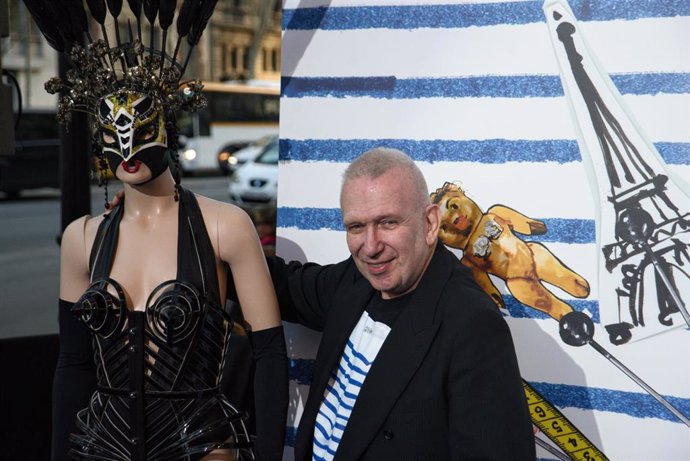 El diseñador Jean Paul Gaultier en el Teatre Coliseum de Barcelona