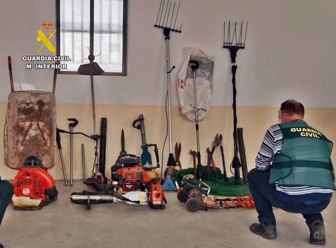 Parte del material recuperado