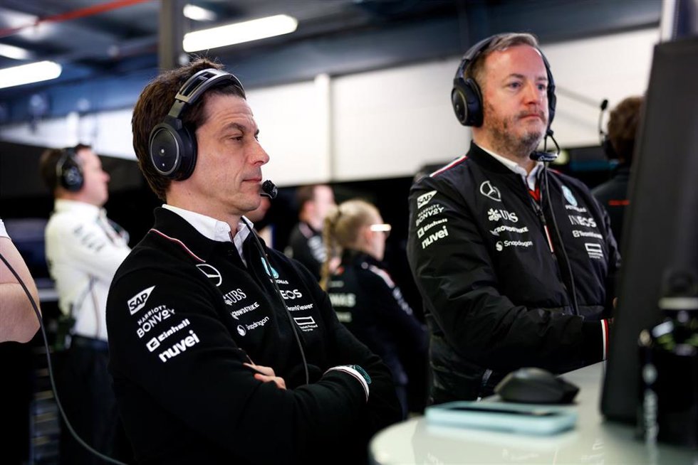 Toto Wolff, Team Principal de Mercedes, durante el Gran Premio de Australia 2024