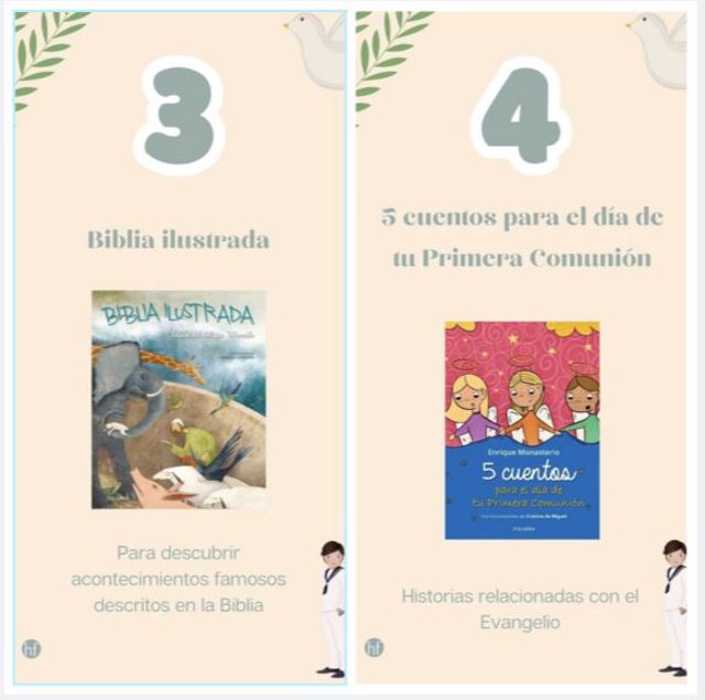 Biblia Ilustrada y 5 cuentos para tu Primera Comunión