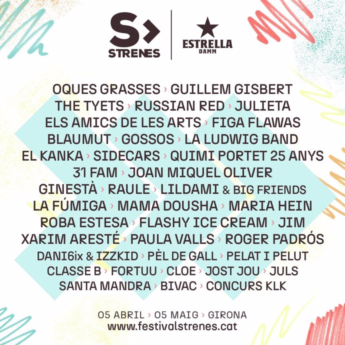 Cartell del Festival Strenes de Girona