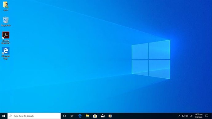 Archivo - Escritorio de Windows 10