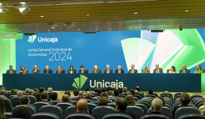 Junta de accionistas de Unicaja, celebrada el 5 de abril de 2024.