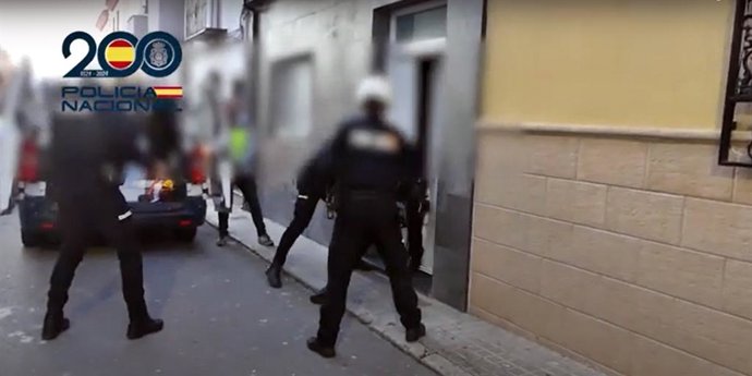 Imagen de uno de los registros de la operación Califa, en el barrio de Belén